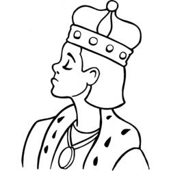 Dessin à colorier: Roi (Personnages) #107257 - Coloriages à Imprimer Gratuits