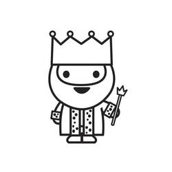 Dessin à colorier: Roi (Personnages) #186247 - Coloriages à Imprimer Gratuits