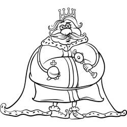 Dessin à colorier: Roi (Personnages) #186261 - Coloriages à Imprimer Gratuits