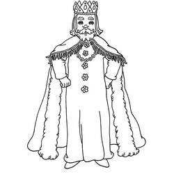 Dessin à colorier: Roi (Personnages) #186265 - Coloriages à Imprimer Gratuits