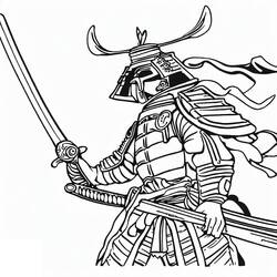 Coloriage Samouraï (Personnages) #186171 à imprimer et colorier