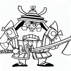 Coloriage Samouraï (Personnages) #186174 à imprimer et colorier