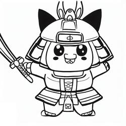 Coloriage Samouraï (Personnages) #186179 à imprimer et colorier