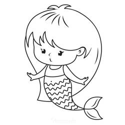 Coloriage Sirène (Personnages) #176682 à imprimer et colorier