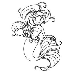 Coloriage Sirène (Personnages) #176683 à imprimer et colorier