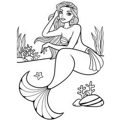 Coloriage Sirène (Personnages) #176684 à imprimer et colorier