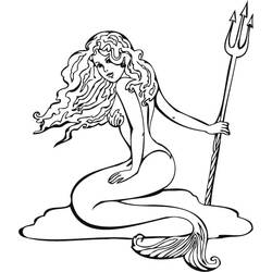 Coloriage Sirène (Personnages) #176686 à imprimer et colorier