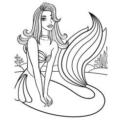 Coloriage Sirène (Personnages) #176693 à imprimer et colorier