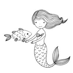 Coloriage Sirène (Personnages) #176696 à imprimer et colorier
