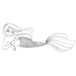 Coloriage Sirène (Personnages) #176697 à imprimer et colorier