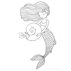 Coloriage Sirène (Personnages) #176698 à imprimer et colorier