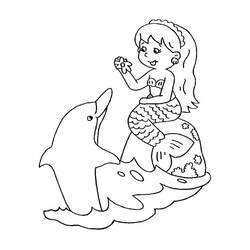 Coloriage Sirène (Personnages) #176703 à imprimer et colorier