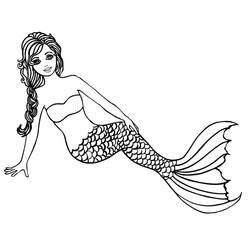 Coloriage Sirène (Personnages) #176704 à imprimer et colorier