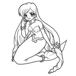 Coloriage Sirène (Personnages) #176705 à imprimer et colorier