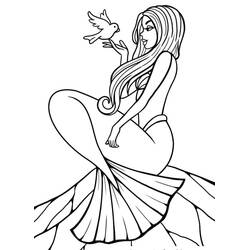 Coloriage Sirène (Personnages) #176708 à imprimer et colorier