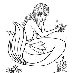 Coloriage Sirène (Personnages) #176709 à imprimer et colorier