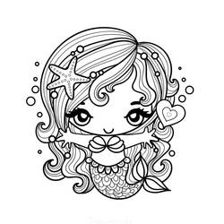 Coloriage Sirène (Personnages) #176713 à imprimer et colorier