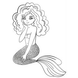 Coloriage Sirène (Personnages) #176715 à imprimer et colorier