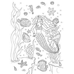 Coloriage Sirène (Personnages) #176717 à imprimer et colorier