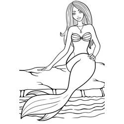 Coloriage Sirène (Personnages) #176719 à imprimer et colorier