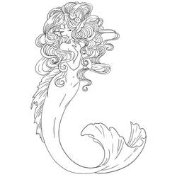 Coloriage Sirène (Personnages) #176720 à imprimer et colorier