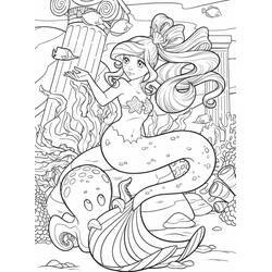 Coloriage Sirène (Personnages) #215073 à imprimer et colorier
