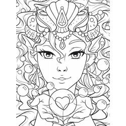 Coloriage Sirène (Personnages) #215074 à imprimer et colorier