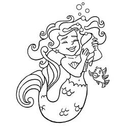 Coloriage Sirène (Personnages) #215078 à imprimer et colorier