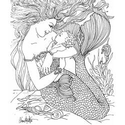 Coloriage Sirène (Personnages) #215080 à imprimer et colorier