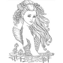 Coloriage Sirène (Personnages) #215082 à imprimer et colorier