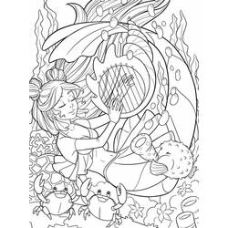 Coloriage Sirène (Personnages) #215084 à imprimer et colorier