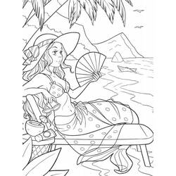 Coloriage Sirène (Personnages) #215085 à imprimer et colorier