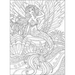 Coloriage Sirène (Personnages) #215087 à imprimer et colorier