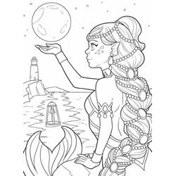 Coloriage Sirène (Personnages) #215095 à imprimer et colorier