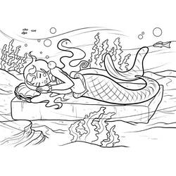 Coloriage Sirène (Personnages) #215096 à imprimer et colorier