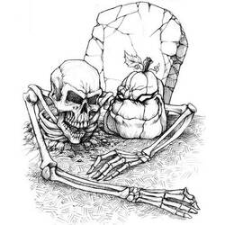 Dessin à colorier: Squelette (Personnages) #147421 - Coloriages à Imprimer Gratuits