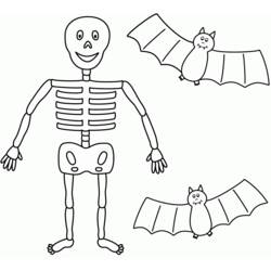 Dessin à colorier: Squelette (Personnages) #147440 - Coloriages à Imprimer Gratuits