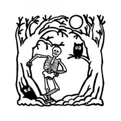 Coloriage Squelette (Personnages) #197345 à imprimer et colorier