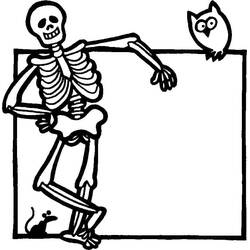 Coloriage Squelette (Personnages) #197358 à imprimer et colorier