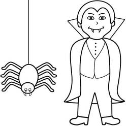 Dessin à colorier: Vampire (Personnages) #196089 - Coloriages à Imprimer Gratuits