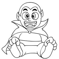 Joli coloriage Vampire (Personnages) #196126, prêt à imprimer