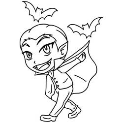 Dessin à colorier: Vampire (Personnages) #196127 - Coloriages à Imprimer Gratuits