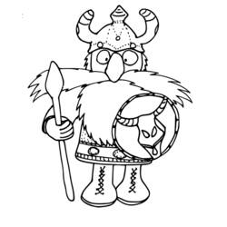 Dessin à colorier: Viking (Personnages) #149345 - Coloriages à Imprimer Gratuits