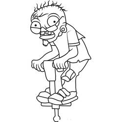 Coloriage Zombie (Personnages) #172942, dessin gratuit prêt à imprimer