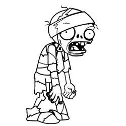Page de coloriage Zombie (Personnages) #172947, gratuite à imprimer