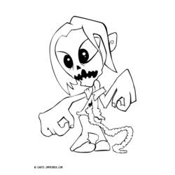 Dessin à colorier: Zombie (Personnages) #85701 - Coloriages à Imprimer Gratuits