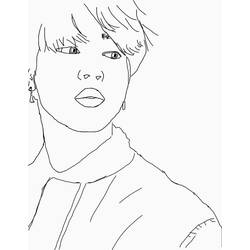 Dessin à colorier: BTS (Personnes célèbres) #202371 - Coloriages à Imprimer Gratuits