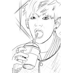 Coloriage BTS (Personnes célèbres) #202374 à imprimer et colorier