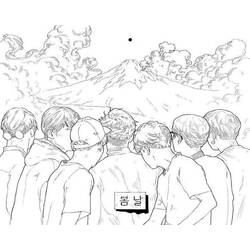 Coloriage BTS (Personnes célèbres) #202376 à imprimer et colorier