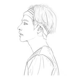 Dessin à colorier: BTS (Personnes célèbres) #202379 - Coloriages à Imprimer Gratuits